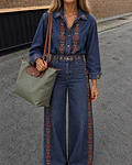 JEANS COM BORDADOS
