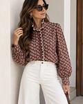 CAMISA TIJOLO FLORES