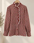CAMISA TIJOLO FLORES