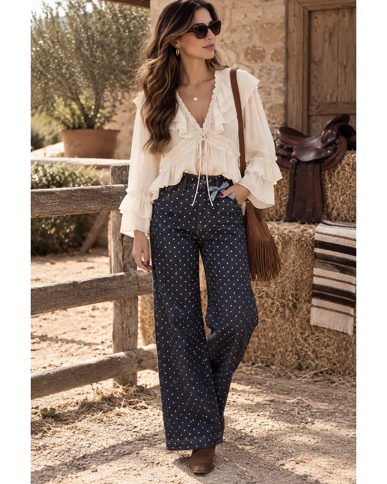 JEANS ESTAMPADAS BOLAS  