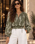BLUSA BORDADOS VERDE