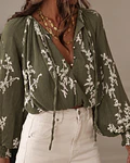BLUSA BORDADOS VERDE