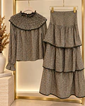 BLUSA VICHY COM FOLHO