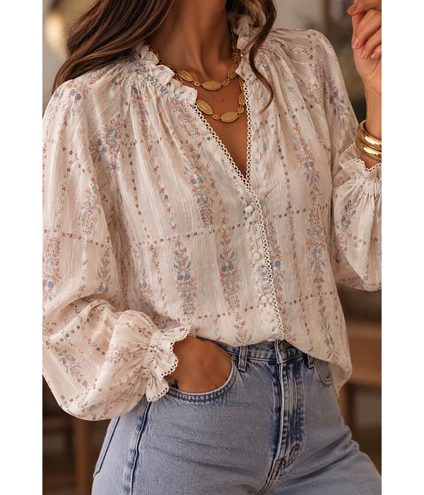 CAMISA ESTAMPADA FLORES