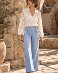 BLUSA RENDA CHAMPANHE