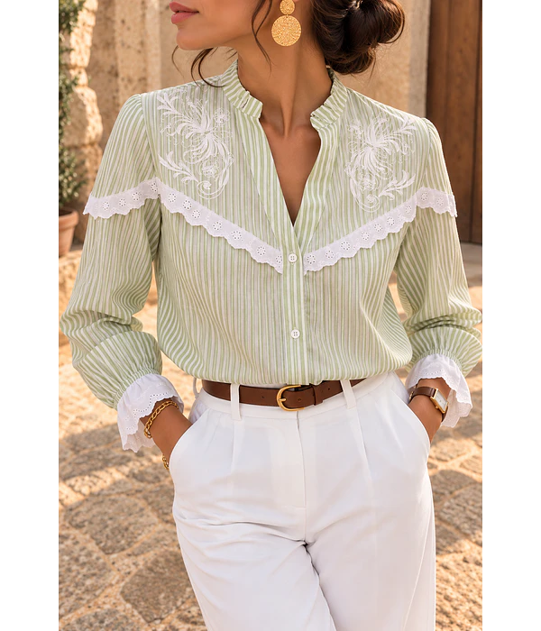 CAMISA RISCAS VERDE