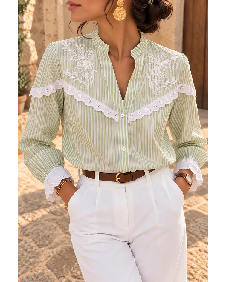 CAMISA RISCAS VERDE