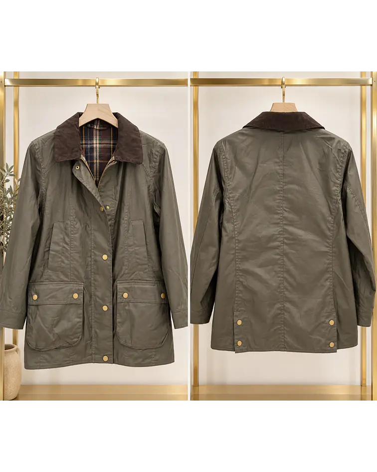 PARKA TIPO ENCERADA VERDE