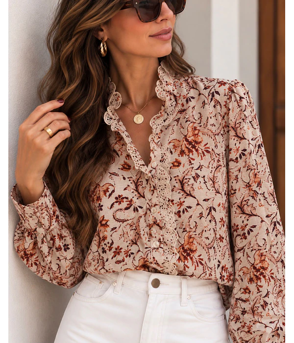 CAMISA ESTAMPADA TIJOLO 