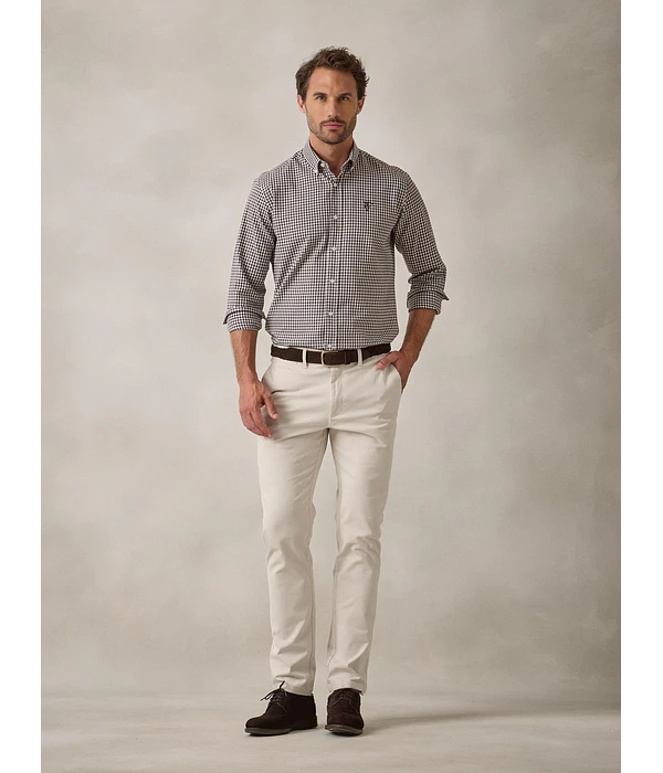 Camisa Quadrado Vichy - Moka