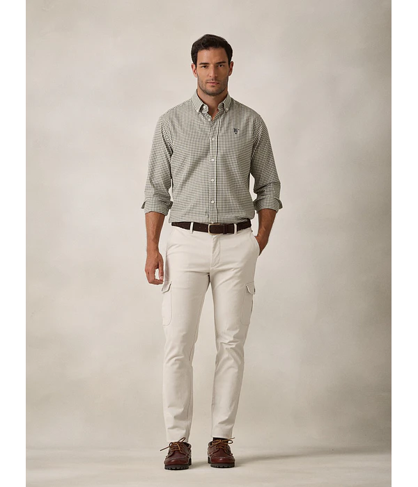Camisa Quadrado Vichy - Verde Oliva
