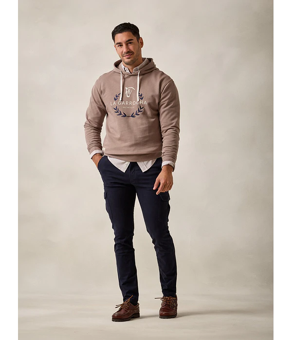 Sweatshirt com Capuz Laurier - Sépia