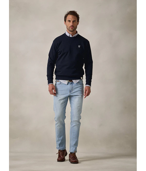 Sweatshirt Básica - Azul Marinho