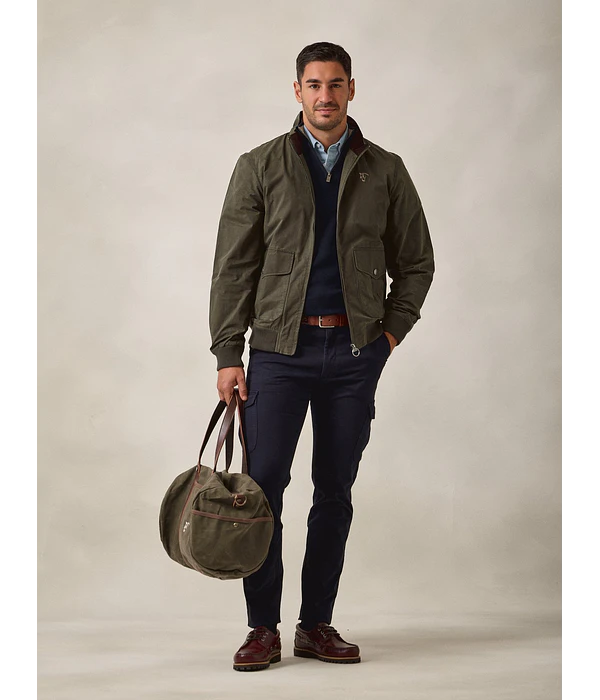 Bomber Encerado - Verde Caça