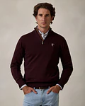 Camisola Brand de Meia Cremalheira - Mulberry