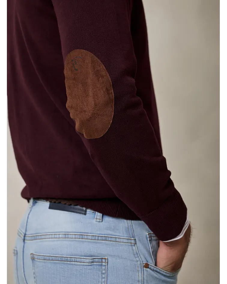 Camisola Brand de Meia Cremalheira - Mulberry
