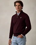 Camisola Brand de Meia Cremalheira - Mulberry