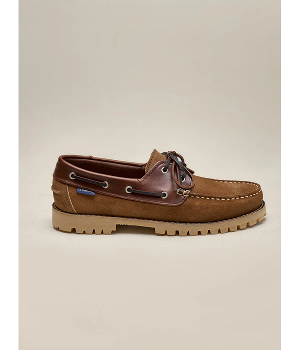 Sapato Náutico Combinado - Camel