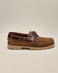 Sapato Náutico Combinado - Camel
