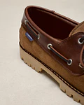 Sapato Náutico Combinado - Camel