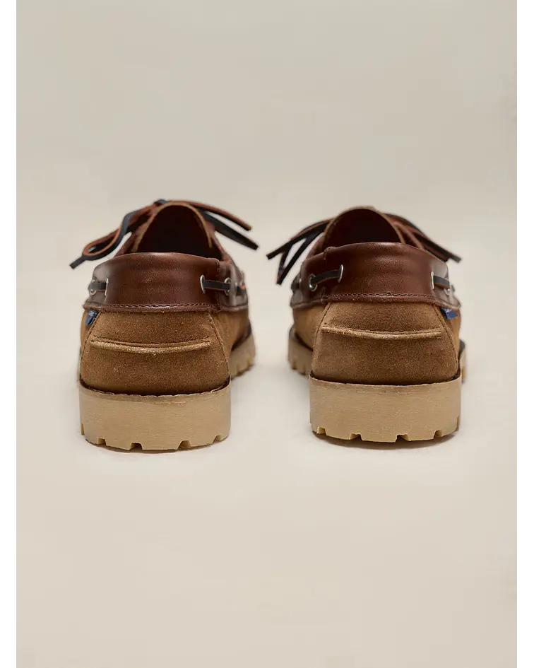 Sapato Náutico Combinado - Camel
