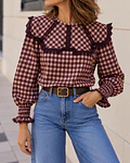 BLUSA VICHY GOLA
