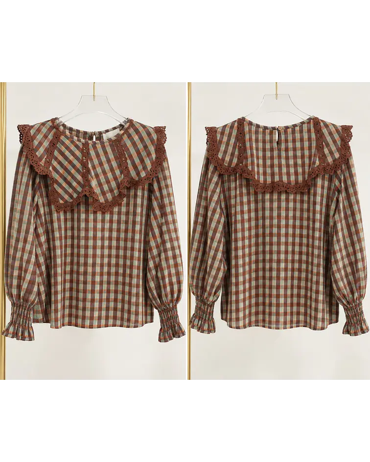 BLUSA VICHY GOLA