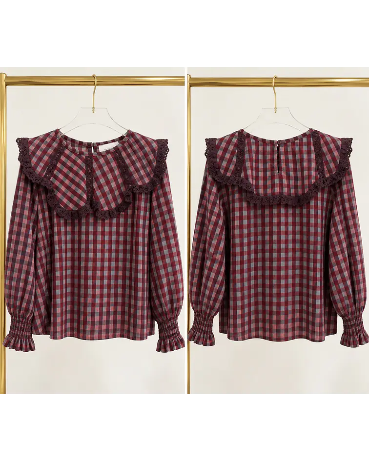 BLUSA VICHY GOLA