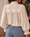 CAMISA BORDADA BEGE
