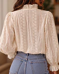 CAMISA BORDADA BEGE 