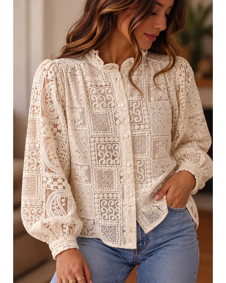 CAMISA PORMENORES BORDADOS 