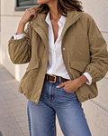 CASACO CAMEL ESTILO BOMBER