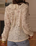 CAMISA RENDADA BEGE