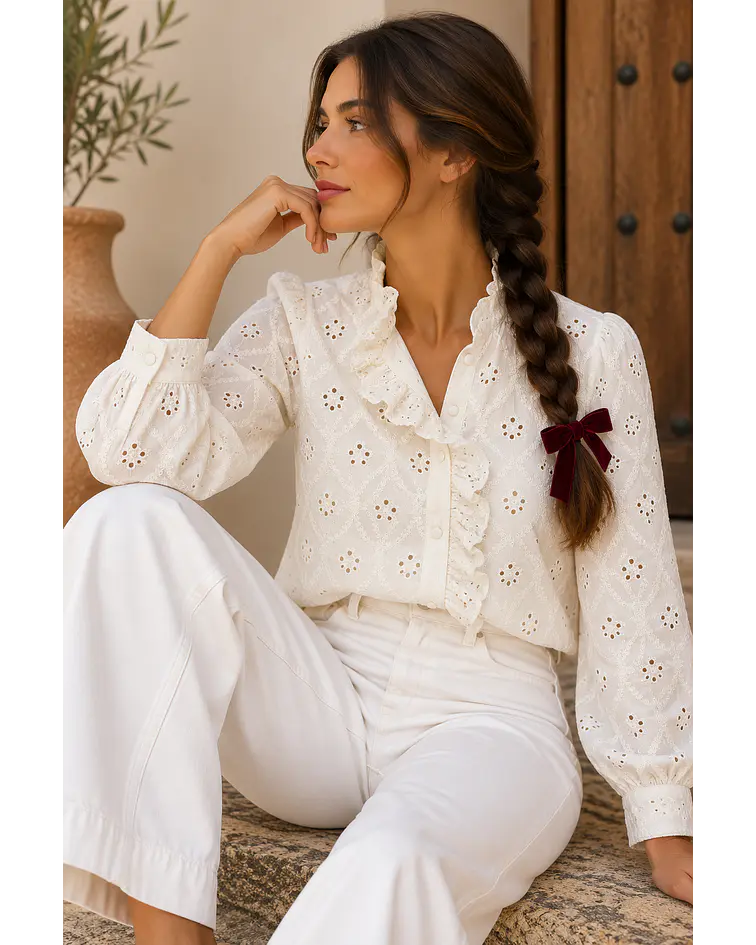 CAMISA BORDADA JULIETTE 