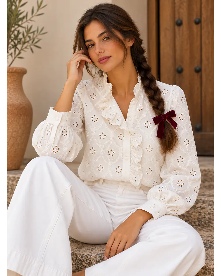 CAMISA BORDADA JULIETTE 
