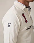 Polo com Patches - Cru