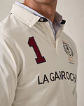 Polo com Patches - Cru