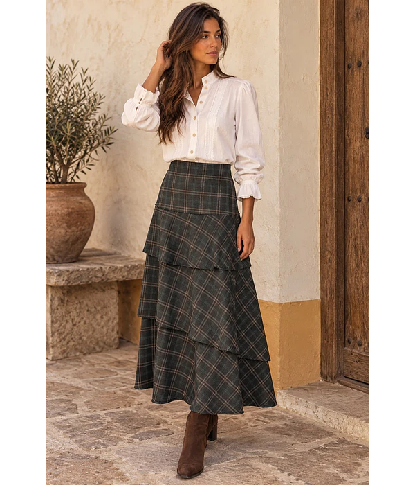 SAIA ESTAMPADA XADREZ