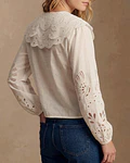 CAMISA BORDADA GOLA BÉBÉ 
