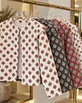 CASACO ALGODÃO ESTAMPADO