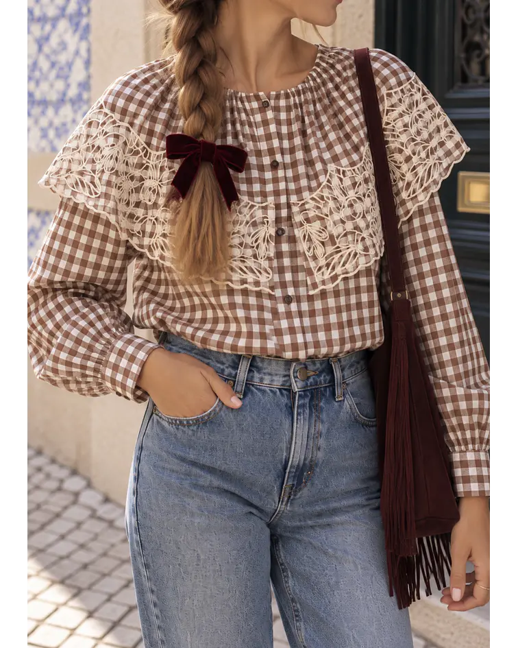 CAMISA VICHY GOLA GRANDE