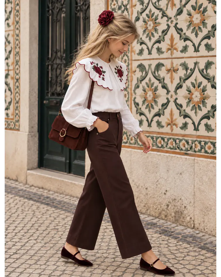 JEANS VIENNA BORDÔ