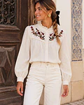 CAMISA BORDADO FLORIDO