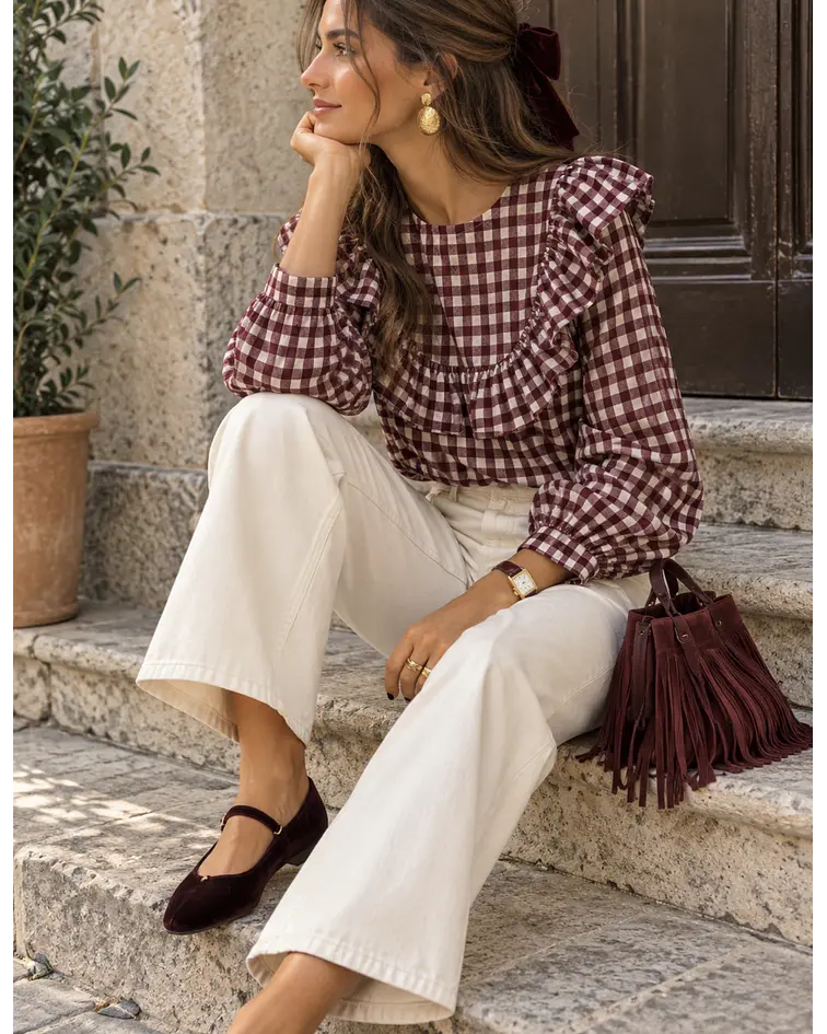 BLUSA FOLHO XADREZ