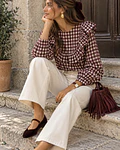 BLUSA FOLHO XADREZ