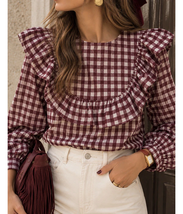 BLUSA FOLHO XADREZ