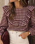 BLUSA FOLHO XADREZ
