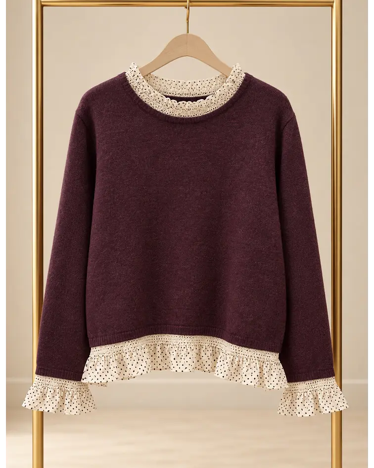 CAMISOLA MALHA FOLHO