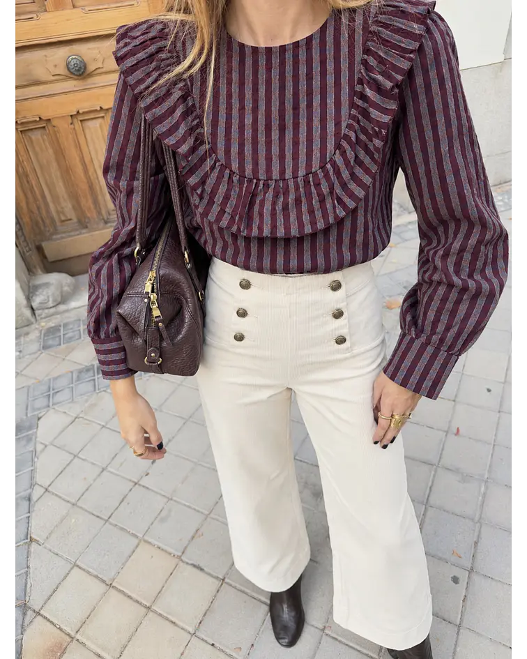 BLUSA FOLHO XADREZ