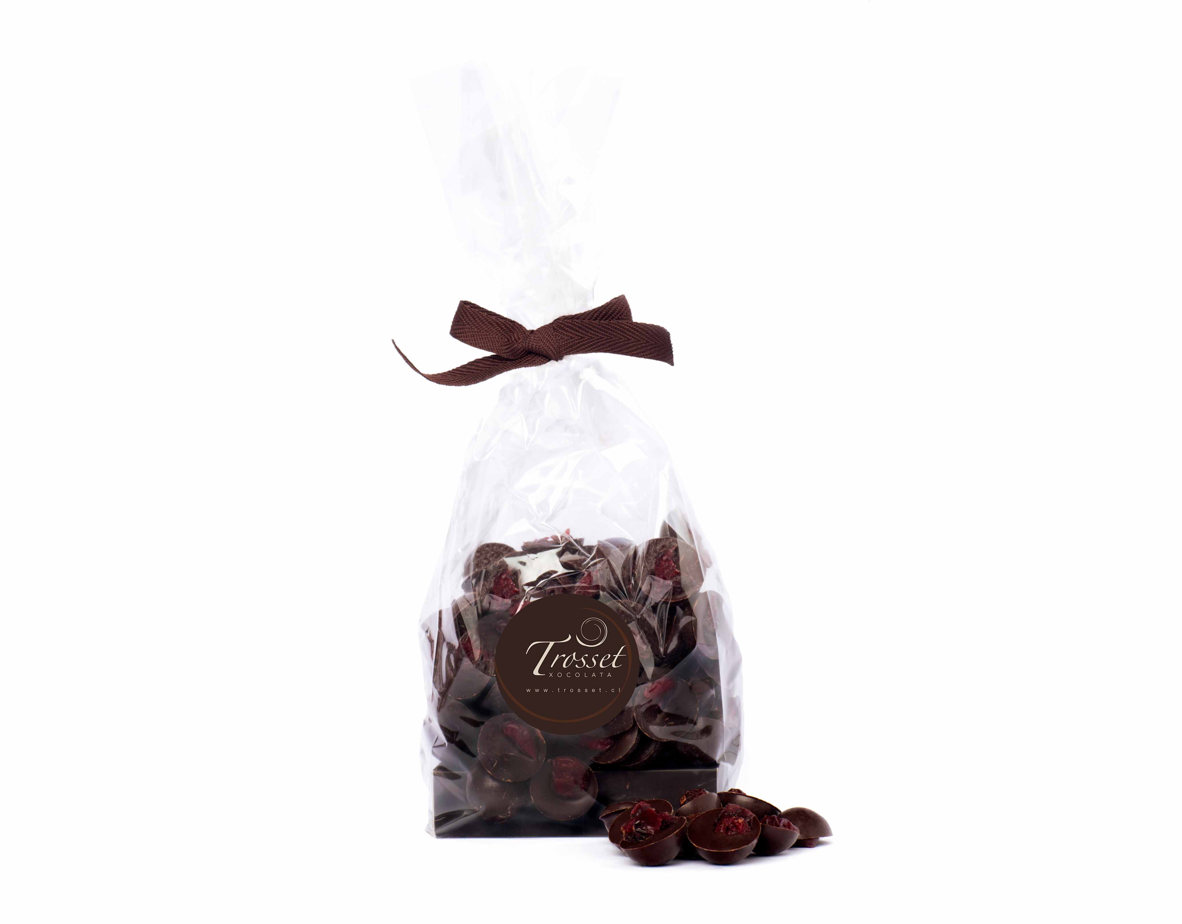 Cranberries con chocolate semi amargo